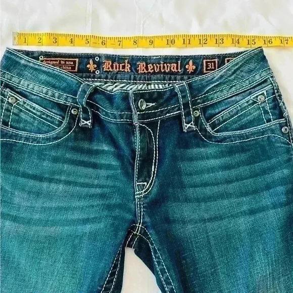 Rock Revival Scarlett Wide Leg Jeans Size 31 - Picture 3 of 13